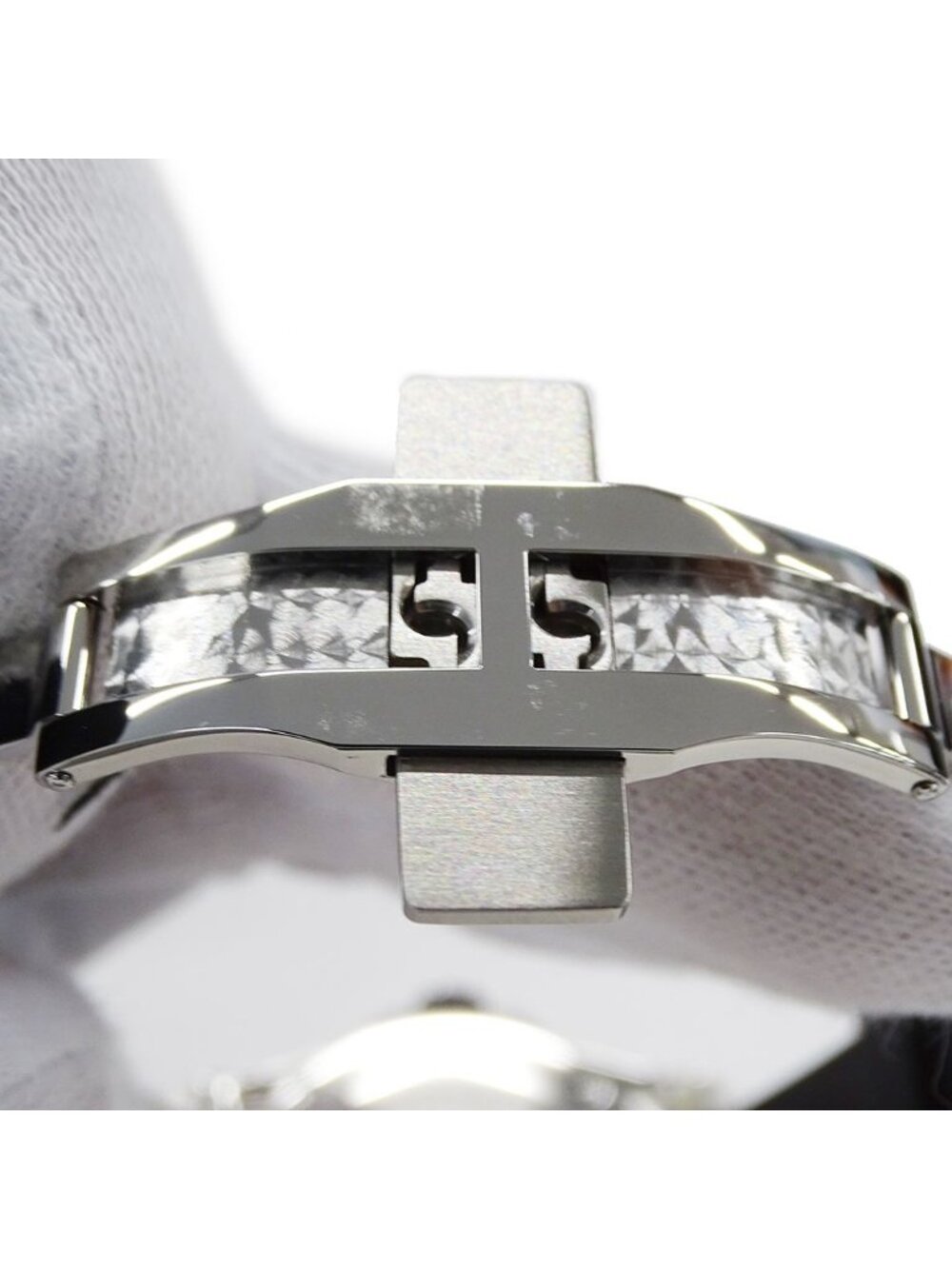 Gucci Watch Dive Snake Date Quartz Stainless Steel Rubber 136.2 Black Polished - Picture 5 of 13